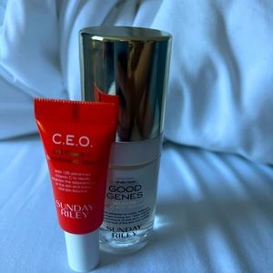 Good genes lactic acid- Sunday Riley and CEO vitamin c brightening serum mini